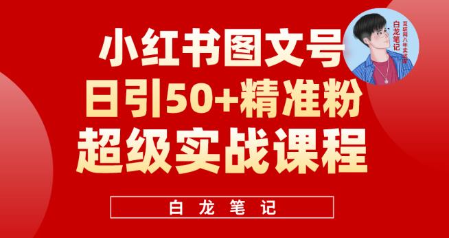 小红书图文号日引50+精准流量，超级实战的小红书引流课，非常适合新手【揭秘】-云创网