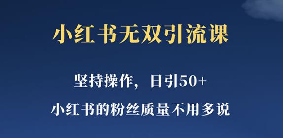 小红书无双课一天引50+女粉，不用做视频发视频，小白也很容易上手拿到结果【仅揭秘】-云创网