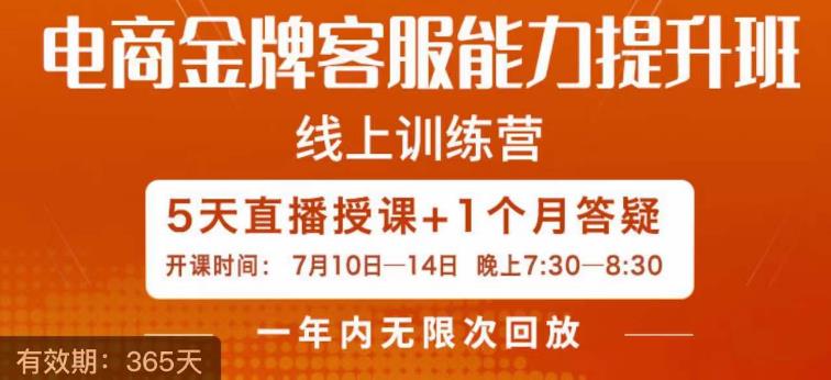 电商金牌客服能力提升班，提升客服能力是你店铺业绩的关键要素-云创网